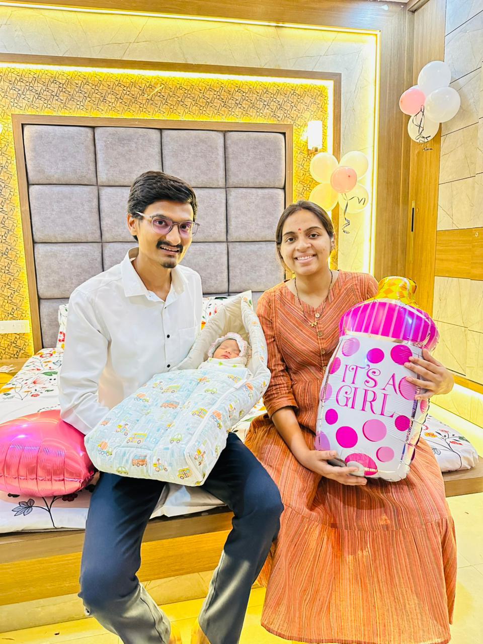 Happy mother with her baby